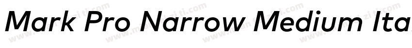 Mark Pro Narrow Medium Italic字体转换